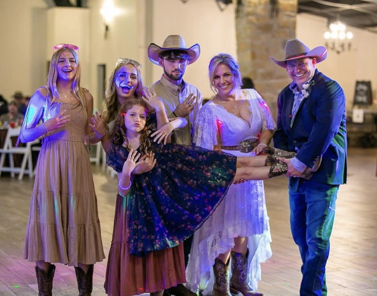 Tom Bueche with his family